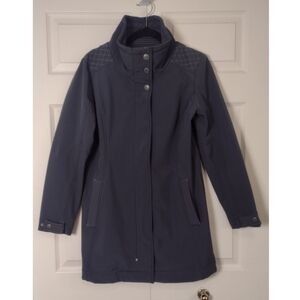 Title Nine Peacemaker Soft Shell Fleece Lined Zip Up Jacket Gray Women's Size M